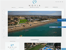 Tablet Screenshot of noviahotels.com